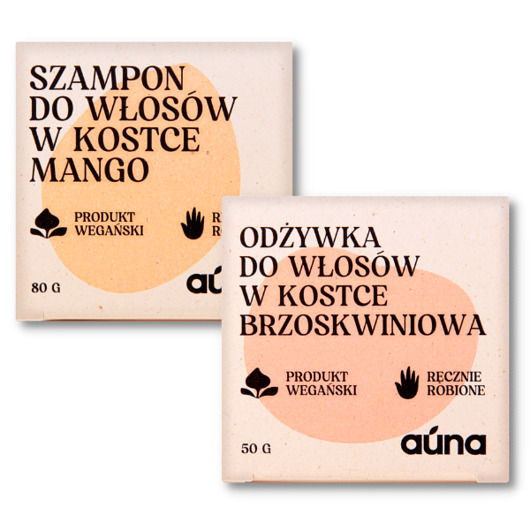 zestawy dla niej Zestaw Szampon Mango w Kostce 80 g + Odżywka Brzoskwiniowa w Kostce 50g