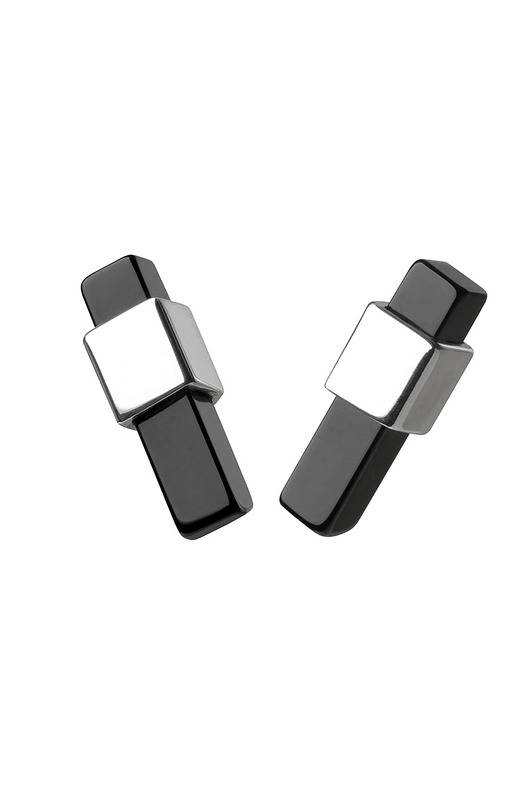 kolczyki srebrne Kolczyki srebrne/SILVER/ONYX