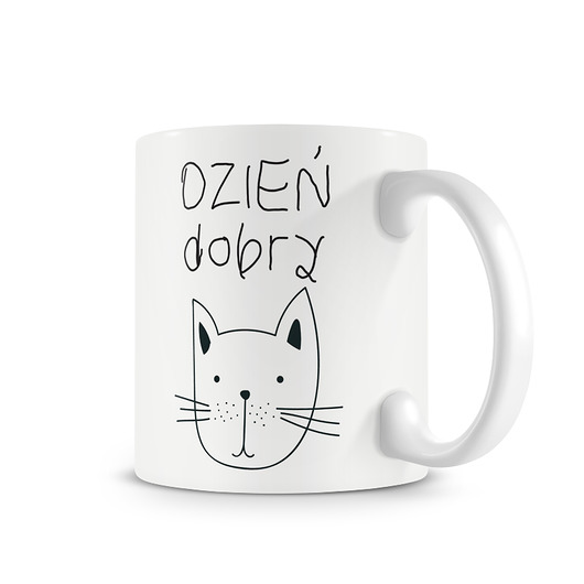 kubek. dzień dobry kotecku Love Life and Forest