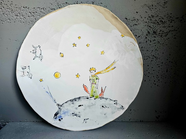 patery i talerze Pater ceramiczna 36 cm Mały Książe