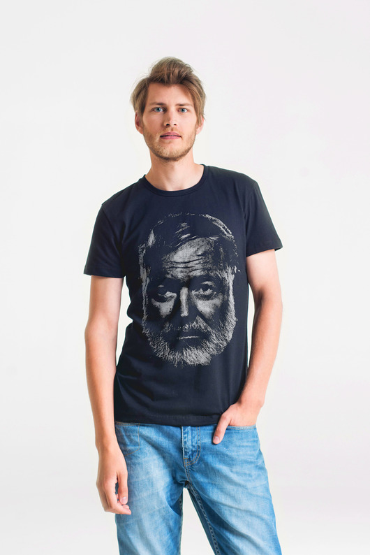 HEMINGWAY - MęskI T-shirt CZARNY GAU great as You