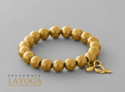 Hematite with pendant in gold. Lavoga