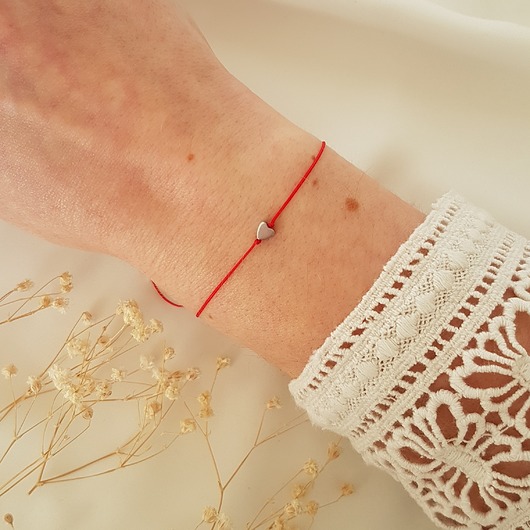 bransoletka z serduszkiem LEI handmade 