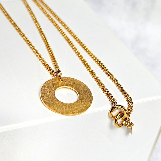 wisiory Wisior pozłacany  CIRCA kółko