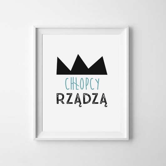Obrazek chłopcy rządzą smalldesign