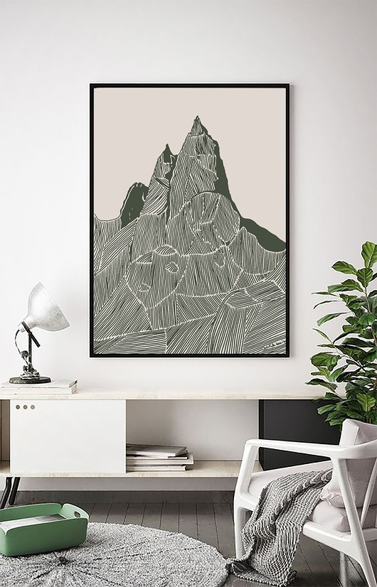 plakaty Mnich / Tatry w zieleni / Góry /Grafika