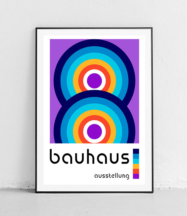 plakaty Plakat Kręgi Koloru i Prostoty