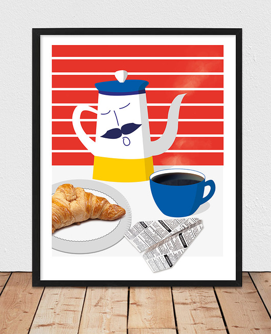 plakaty Plakat do kuchni, czajniczek