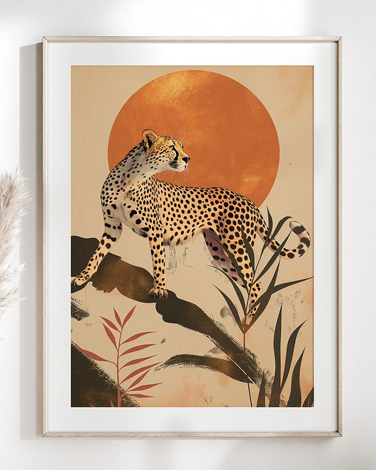 plakaty Plakat Gepard na straży I