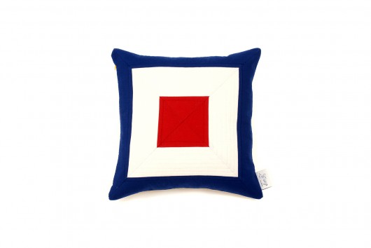 "W" Poduszka Alfabet Nautyczny Nessy Patchwork