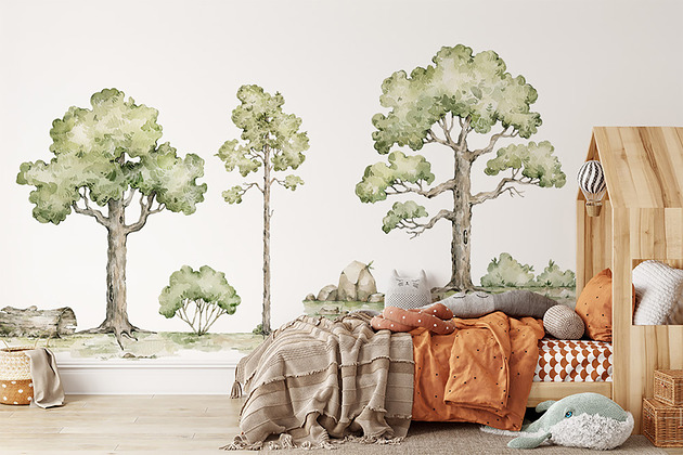 naklejki ścienne do pokoju dziecka Naklejki "Into the forest XL"