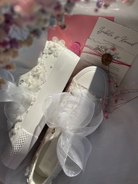 Ślub - inne Trampki Ślubne. Białe trampki. Buty Ślubne.