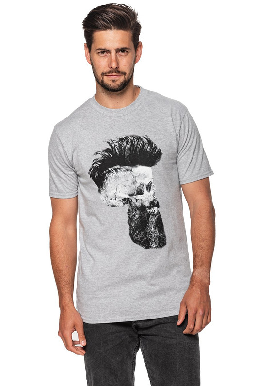 t-shirty męskie T-shirt męski UNDERWORLD Skull with a beard
