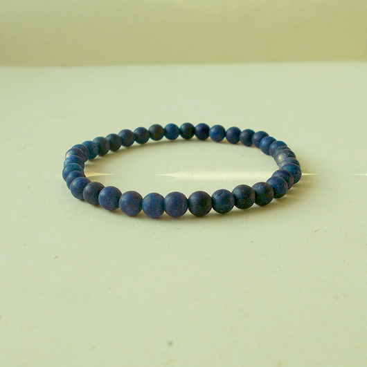 bransoletki z kamieni naturalnych Lapis lazuli matowa Bransoletka