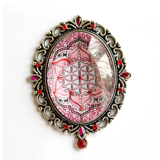 broszki FLOWER OF LIFE broszka