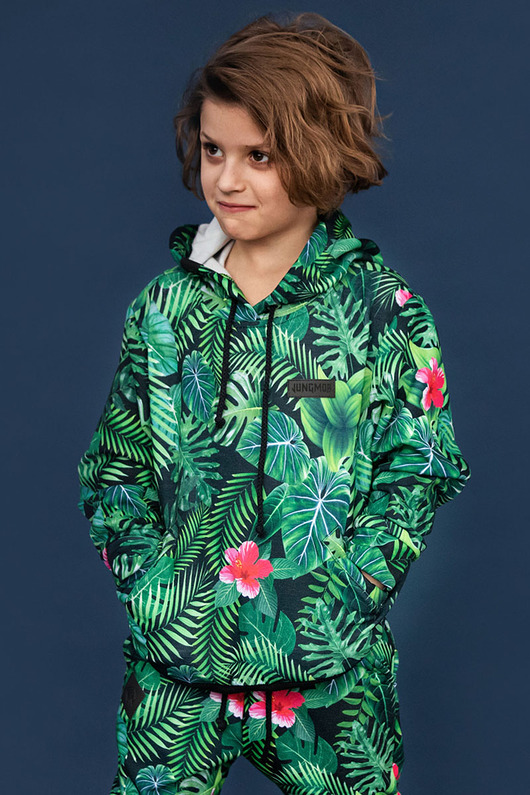 bluzy dla chłopców Bluza JUNGLE MESS KIDS