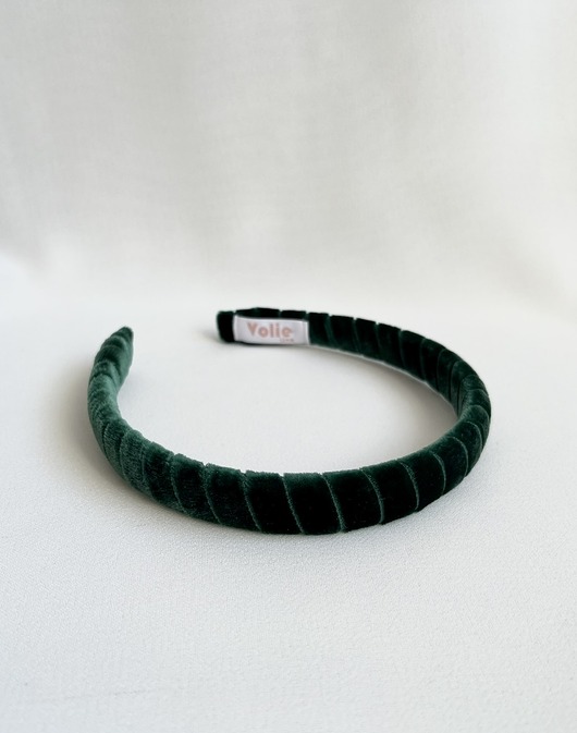 opaski do włosów Rogalikowa opaska Bottle Green slim