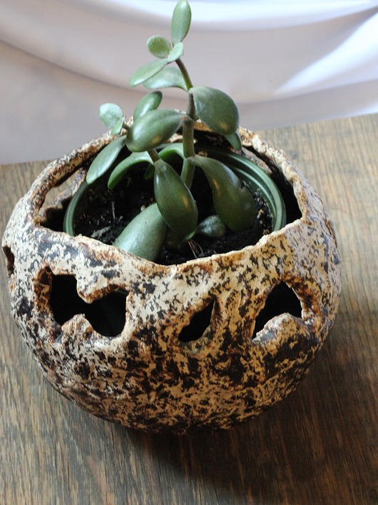 doniczki Naczynie ceramiczne "Cień ognia"