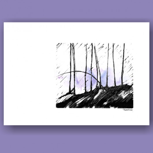 O Świcie w Lesie Zimowym... - ilustracja A4 Parallel World