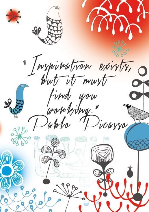 INSPIRATION  - plakat ilustrowany (basic) Ananas Project