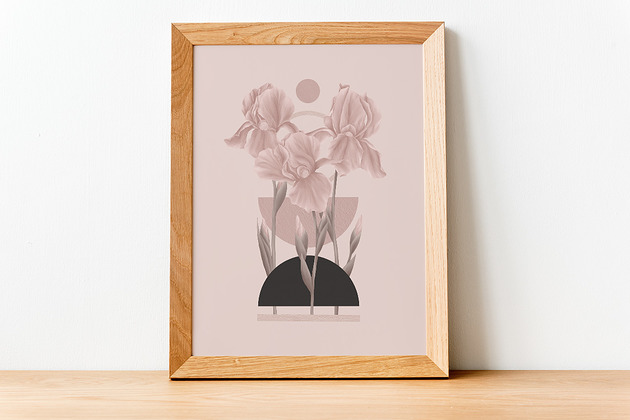 grafiki i ilustracje Plakat irysy