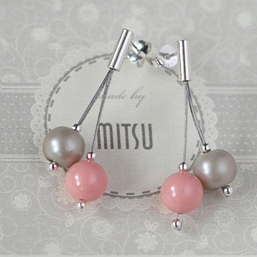 Kolczyki Pink Coral vol2 Mitsu