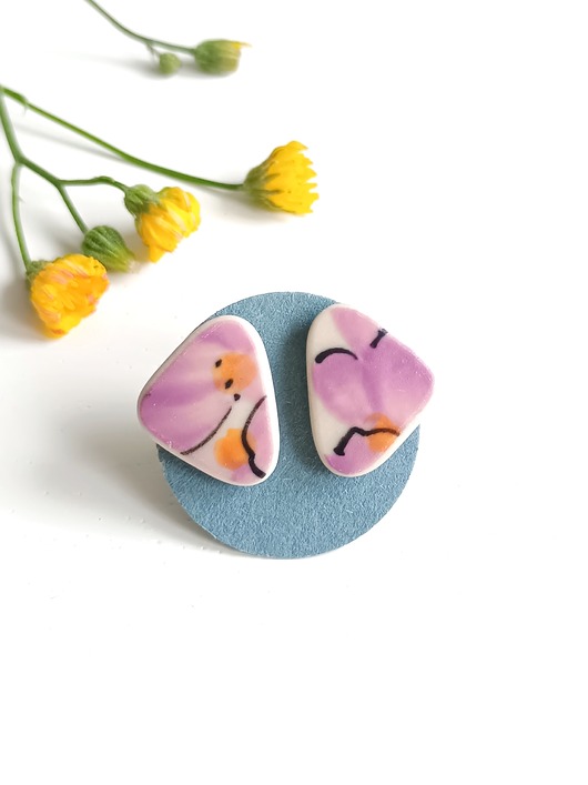 kolczyki ceramiczne Kolczyki ceramiczne Bolesławiec