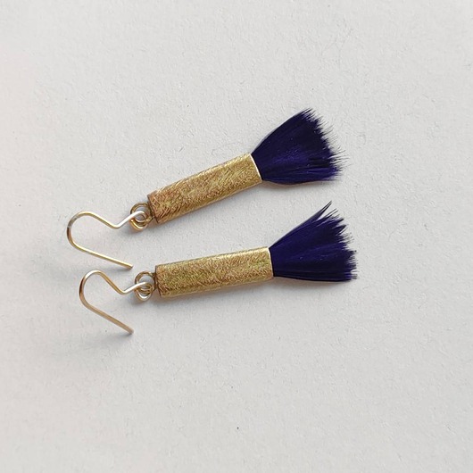 kolczyki z piórami PIÓRKO kolczyki