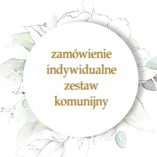 zaproszenia na komunię Zamówienie specjalne zaproszenia, winietki i pudełeczka.