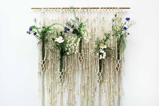 makramy Makrama 218 FLOWER WALL