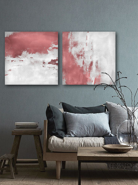 Abstrakcja - Komplet Grafik - 2 sztuki Dekoracje PATKA Patrycja Kita