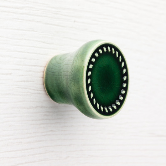 gałki do mebli Gałka do mebli zieleń butelkowa,  wz.12