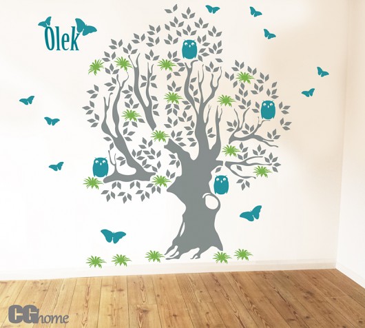 naklejki ścienne do pokoju dziecka wielkie DRZEWO edukacyjne