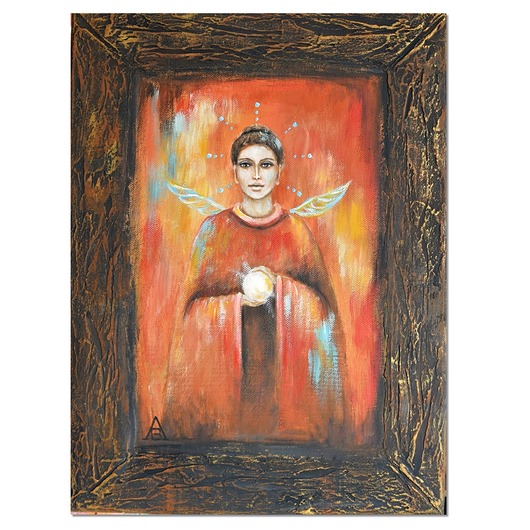 obrazy Anioł Aya VI, obraz ręcznie malowany obraz anioł stróż