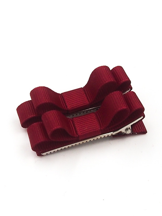 ozdoby do włosów dla dzieci Spinki do włosów Basic Bow Dark Red