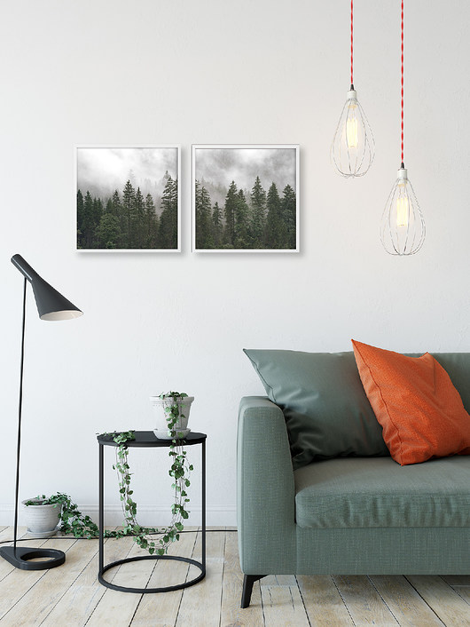 Dwa plakaty 50x50 panorama Bury Lis
