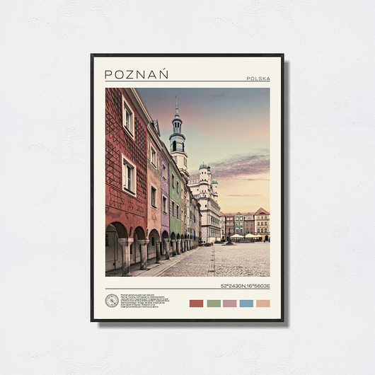 plakaty Poznań plakat w stylu retro