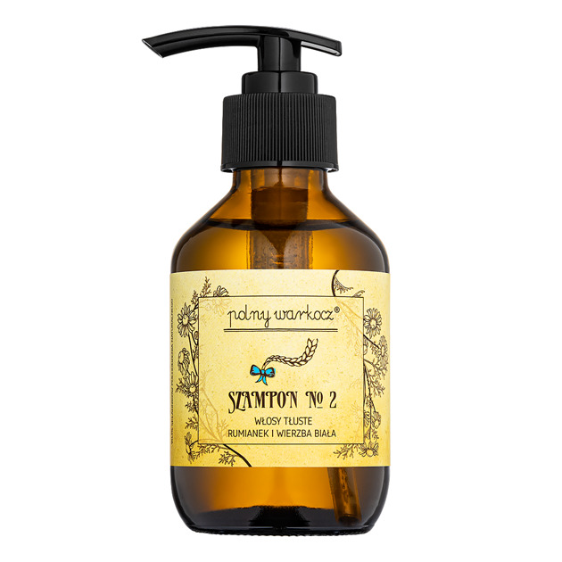 szampony do włosów Polny Warkocz Szampon No 2 Włosy Tłuste Rumianek i Wierzba Biała