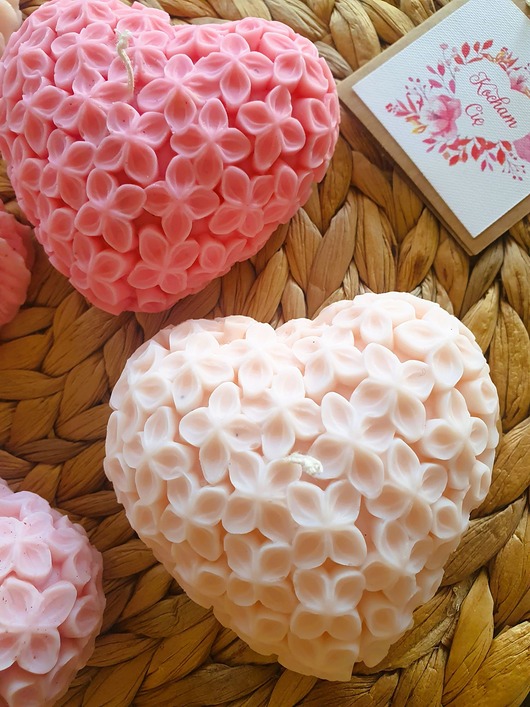 świeczniki i świece Świeca serce Wanilia i Pieprz