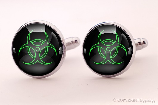 Biohazard - spinki do mankietów - 0519 EgginEgg Men