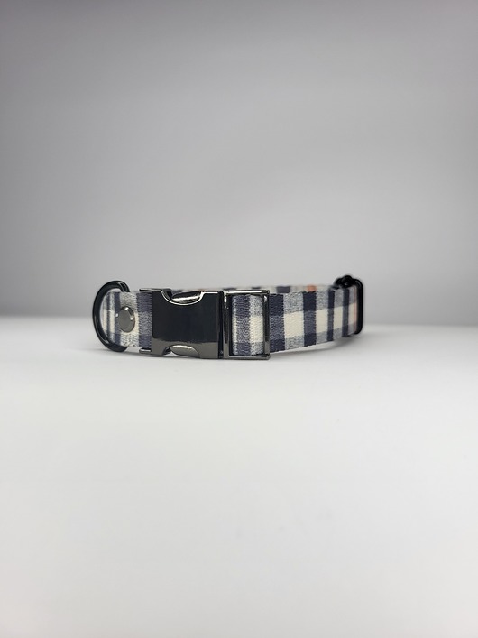 smycze i obroże dla psów i kotów Obroża Navy Blue 2 cm