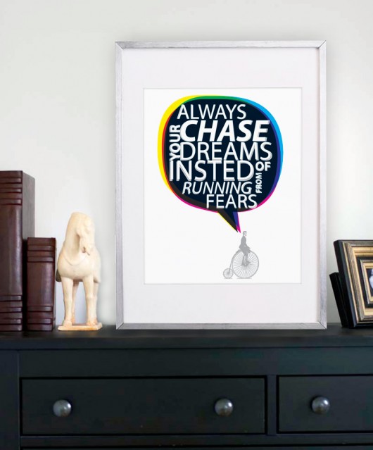 Plakat : Always chase your dreams OLANDRE