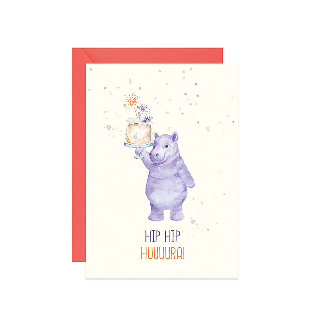 kartki okolicznościowe - wydruki Kartka Hip hip hurra!