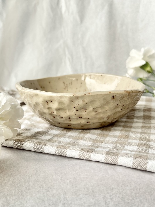 miski i misy Ceramiczna miska - piaskowy beż
