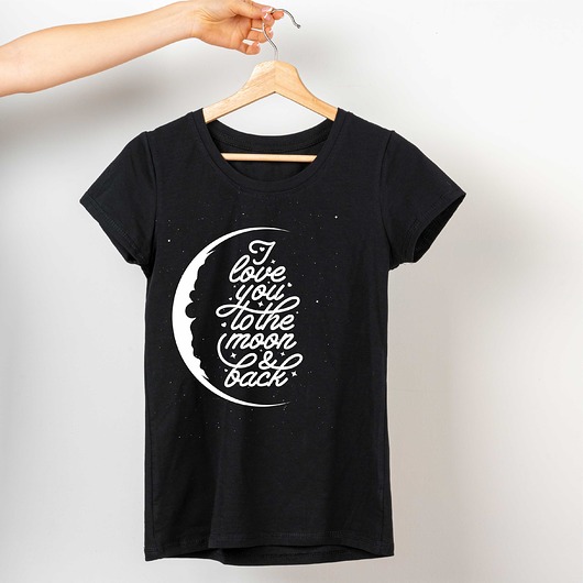 t-shirty męskie Koszulka  z nadrukiem Moon and back