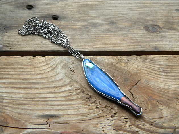 naszyjniki - inne Śledź glam  - naszyjnik