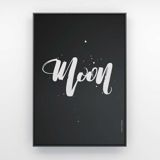 moon /k.czrny/ - grafika 70x50 MINIMALLIVING