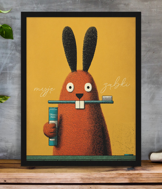 plakaty Plakat myję ząbki