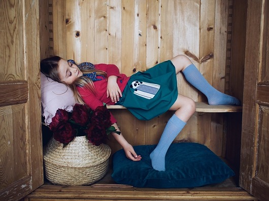 Spódnica zielona z Pandą dla dużych Lady Stump