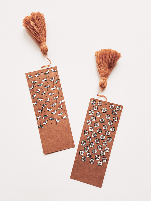 zakładki do książek Zestaw 2 zakładki do książki eko kraft chwost